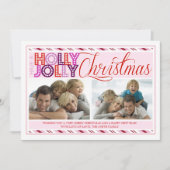 Kaart van de Foto van Kerstmis van de hulst heel (Voorkant)