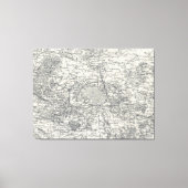  kaart van de Franse Vicinity (1841) Canvas Afdruk (Voorkant)