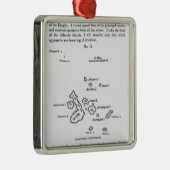 Kaart van de Galapagos-archipel, 1844 Metalen Ornament (Rechts)