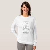 Kaart van de Galapagos-archipel, 1844 T-shirt (Voorkant volledig)