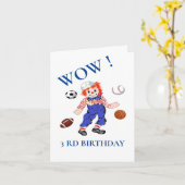 Kaart van de geboorte : 3 dagen geboortedag : (Gele Bloem)