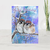 Kaart van de geboorte een kruis in de winter - sch (Achterkant)