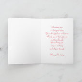 Kaart van de geboorte - Heart-Red Roses (Binnen)