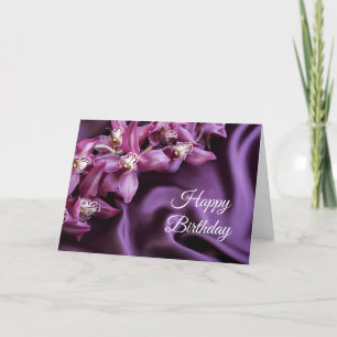 Kaart van de geboorte - Orchideeën