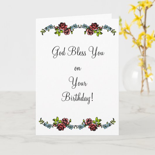 Kaart van de geboortedag van de religieuze bloemen (Gele Bloem)