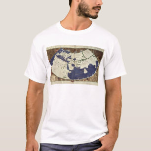 Kaart van de gekende wereld, van "Geographia" T-shirt