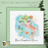 Kaart van de gelukkige verjaardag van de Italiaan,