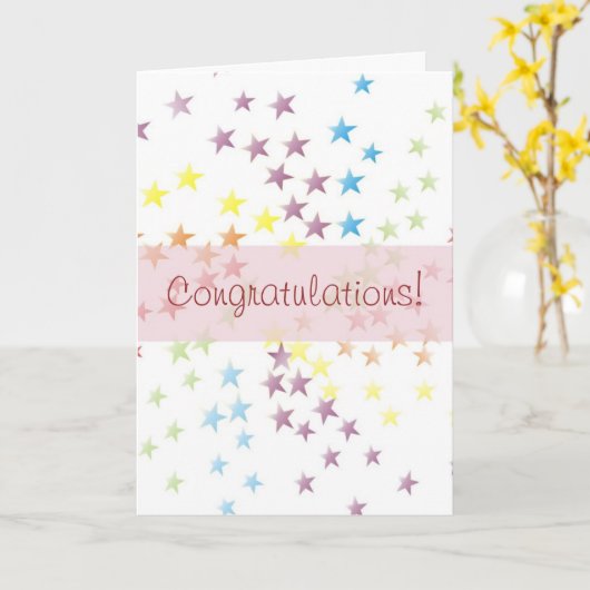 Kaart van de Gelukwensen van de Sterren van de (Gele Bloem)