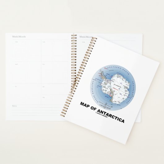 Kaart van de geografische ligging van Antarctica Planner (Display)
