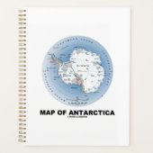 Kaart van de geografische ligging van Antarctica Planner (Voorkant)