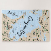 Kaart van de Georgische Golf van Puzzle Legpuzzel (Horizontaal)