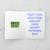 Kaart VAN DE GEPERSONALISEERDE VADERDAG "TROTS ALS (Binnen)