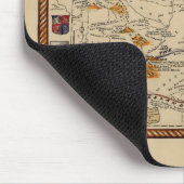 Kaart van de geschiedenis en Romance van Wyoming Muismat (Hoek)