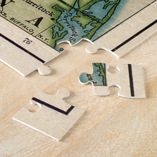  kaart van de gevechten van Virginia tijdens de bu Legpuzzel (Zijkant)