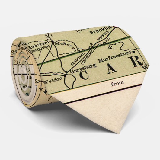  kaart van de gevechten van Virginia tijdens de bu Stropdas (Opgerold)