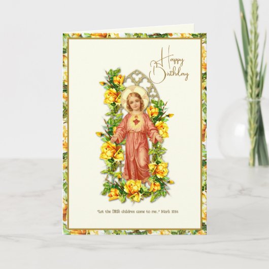 Kaart van de goddelijke Birthday Jesus Scripture v (Voorkant)