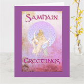 Kaart van de Godin van de Groeten van Samhain de (Gele Bloem)