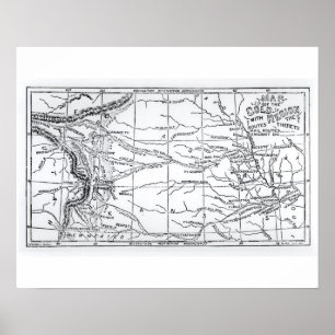 Kaart van de Gold Region, gepubliceerd in "The Wee Poster