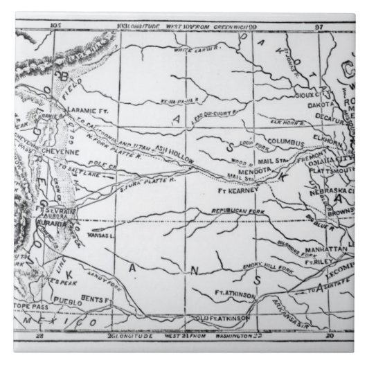 Kaart van de Gold Region, gepubliceerd in "The Wee Tegeltje (Voorkant)