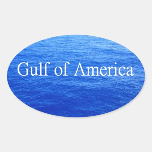 Kaart van de Golf van Amerika Coverup Sticker (Voorkant)