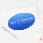 Kaart van de Golf van Amerika Coverup Sticker (Envelop)