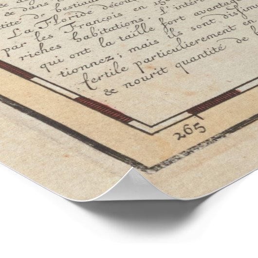  kaart van de Golf van Mexico (1732) Poster (Hoek)