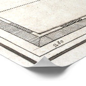 kaart van de Golf van Mexico (1798) Poster (Hoek)