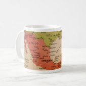 Kaart van de Golf van Mexico Mok (Voorkant links)