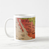Kaart van de Golf van Mexico Mok (Links)