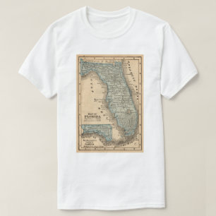 kaart van de Golf van Mexico T-shirt