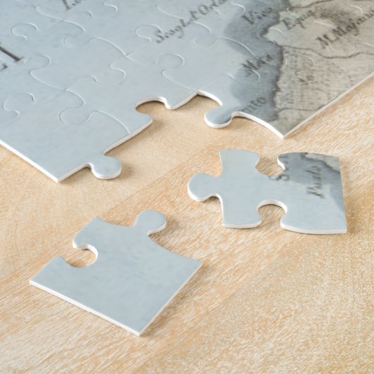 Kaart van de Golf van Napels en omgeving Legpuzzel (Zijkant)