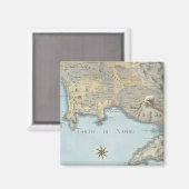 Kaart van de Golf van Napels en omgeving Magneet (Voorkant / Achterkant)