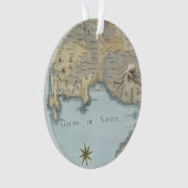 Kaart van de Golf van Napels en omgeving Ornament (voorkant)