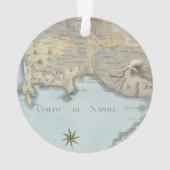 Kaart van de Golf van Napels en omgeving Ornament (achterkant)