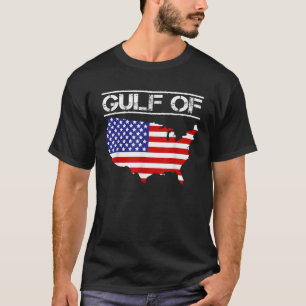 Kaart van de Golf van Verenigde Staten van Amerika T-shirt