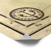 Kaart van de Golfkust van Louisiana en Florida (17 Poster (Hoek)