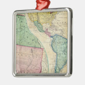 Kaart van de gouden regio's van Californië Metalen Ornament (Links)