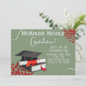 Kaart van de graduatiepartij (Staand voorkant)