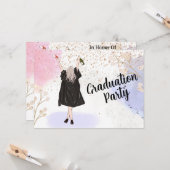 Kaart van de graduatiepartij (Voorkant / Achterkant in situ)