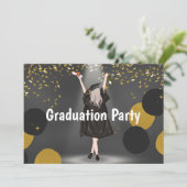 Kaart van de graduatiepartij (Staand voorkant)