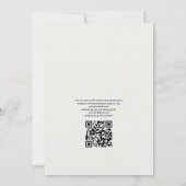 Kaart van de Griekse QR-code RSVP-bestemming bruil (Achterkant)