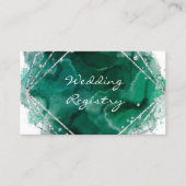 Kaart van de Groene en Zilverweddenschap Registrat Visitekaartje (Voorkant)