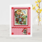 KAART VAN DE GROETEN VAN DE JAREN '50 DE LEUKE (Gele Bloem)