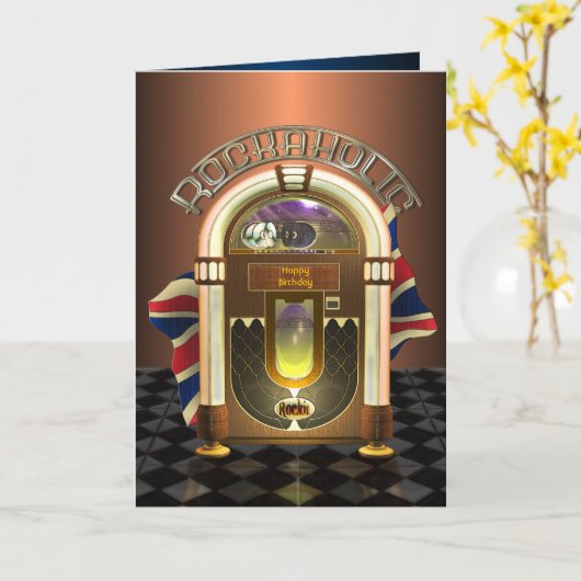 Kaart van de Groeten van Rockaholic het UK van de (Gele Bloem)