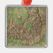  kaart van de Grote Canyon (1926) Metalen Ornament (Voorkant)
