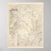 Kaart van de Grote Chaco en naburige regio's Poster (Voorkant)