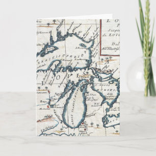  kaart van de Grote Meren (1696)