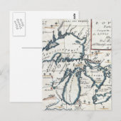  kaart van de Grote Meren (1696) (Voorkant / Achterkant)