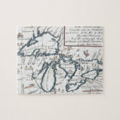  kaart van de Grote Meren (1696) Legpuzzel (Horizontaal)