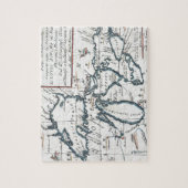  kaart van de Grote Meren (1696) Legpuzzel (Verticaal)